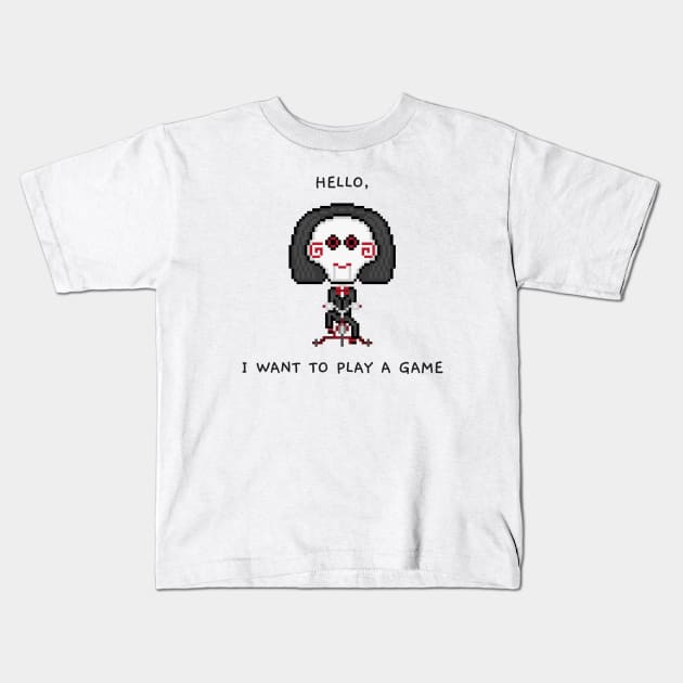 Jigsaw from Saw (Movie) Kids T-Shirt by TheBanannaTheory